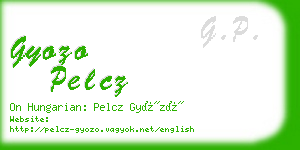 gyozo pelcz business card